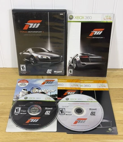 Forza Motorsport 3 Limited Collector's Edition Xbox 360 CIB W/ DLC, VGC Discs!