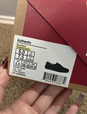 VANS Authentic Black/Black Low Top Lace-Up Sn...