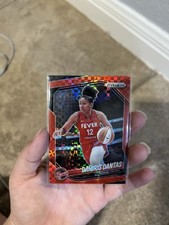 Panini 2025 Prizm WNBA Damiris Dantas red checkerboard /75 Indiana Fever 