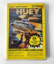 VTG SUPER HUEY UH-IX Helicopter Flight Simulator Atari 520ST / 1040ST Box damage