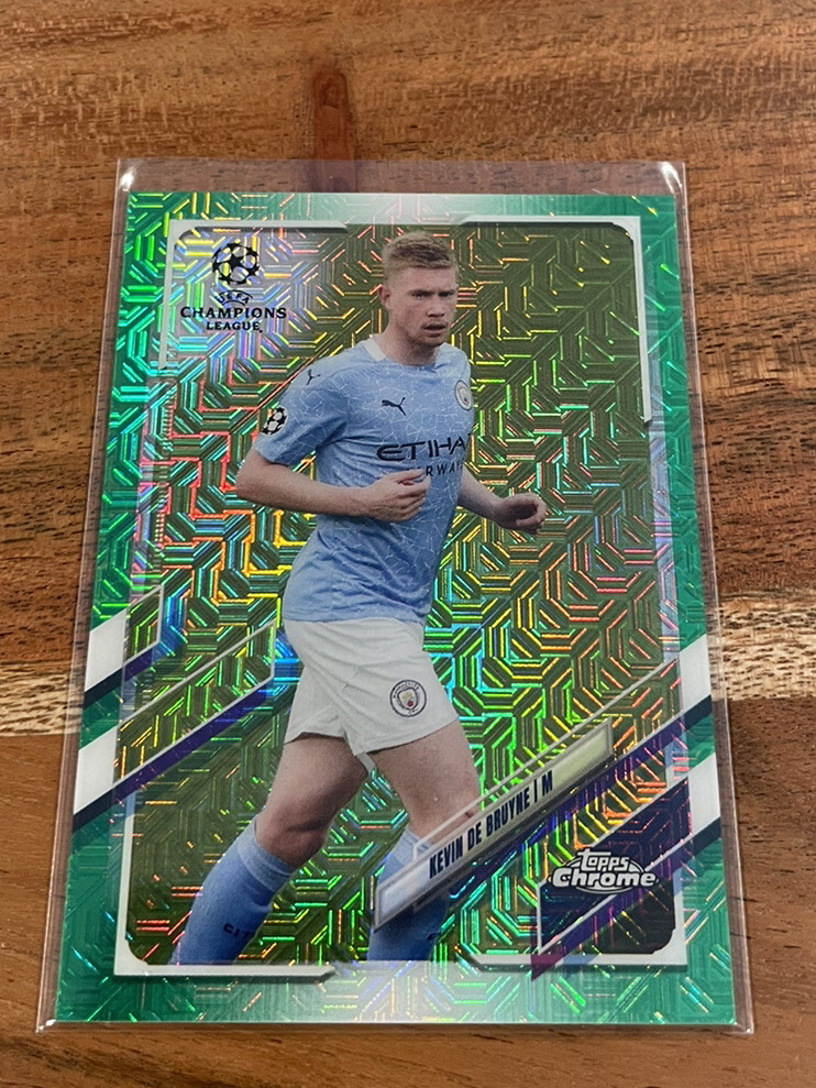Kevin De Bruyne 2020-21 Topps UEFA Japan Green Mojo