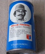 Rollie Fingers Signed Autographed RC Cola Collectible Can 1977-78 (Fading Auto)