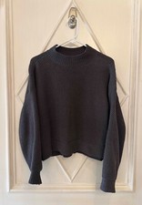 Hollister Charcoal Gray Mock Neck Soft Sweater M