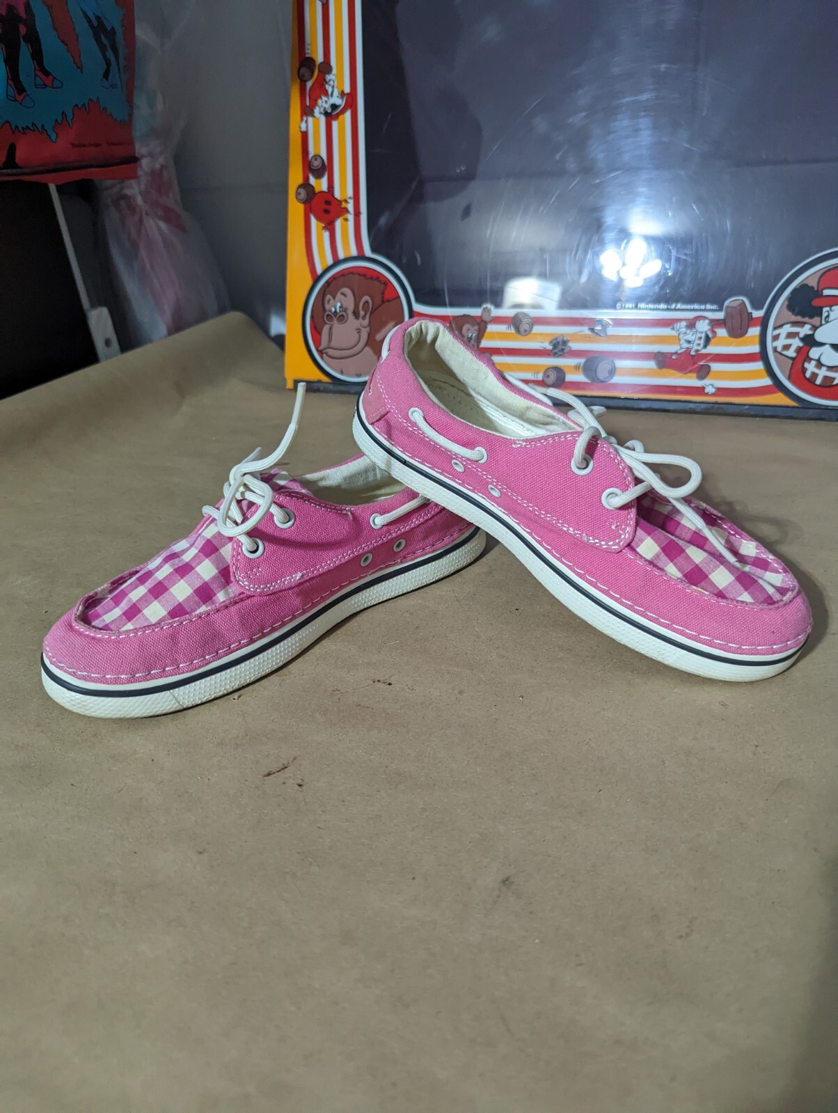 Women's CROCS Hover Deck Shoes Hot Pink 