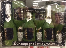 NEW British Cracker Co PARTY CRACKERS champagne bottle Christmas New Year's s/6