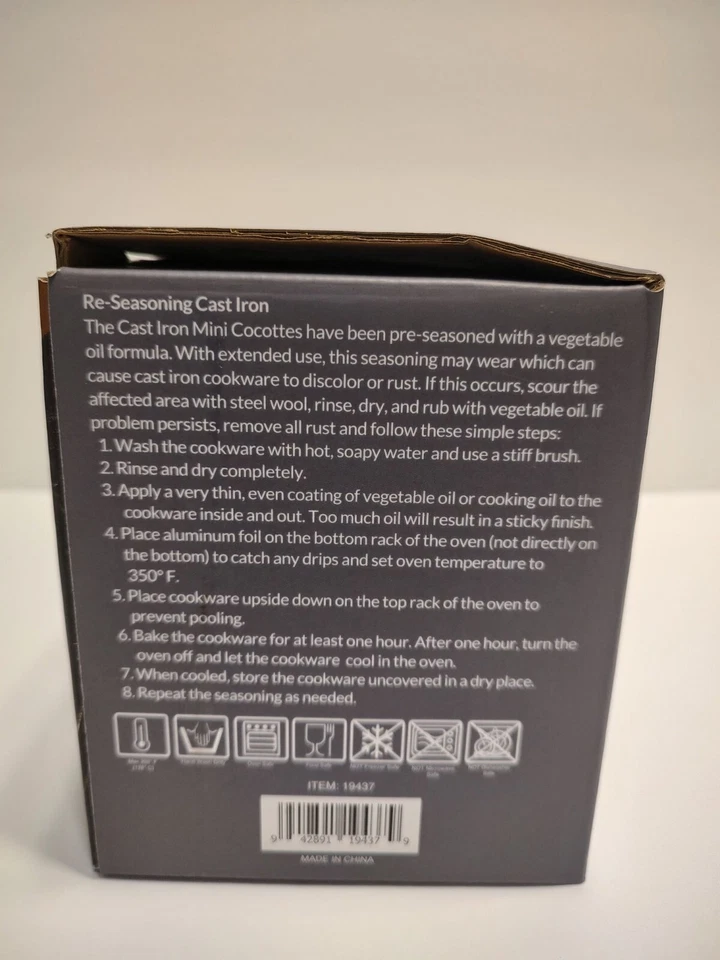 Pair of Mini Cast Iron Dutch Oven Bel Piatto Pot Kitchen Primitive Cocottes  - Image 4 of 4