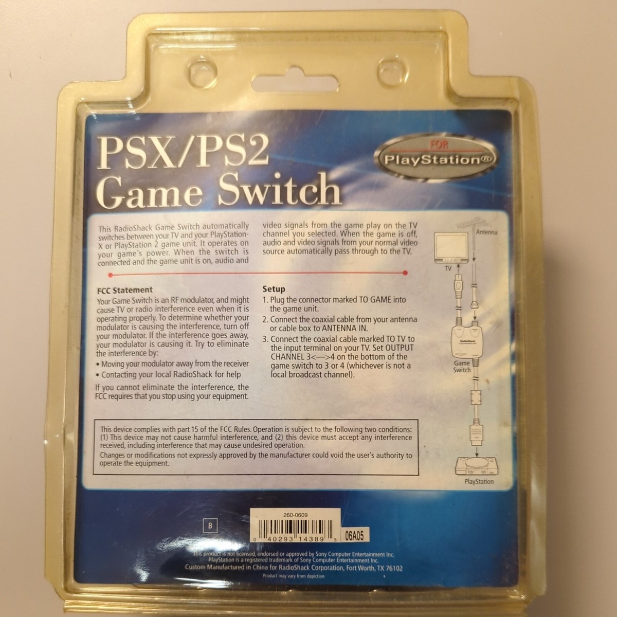 PSX/PS2 Game Switch - Radio Shack - 26-609 NEW | eBay