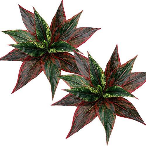 Fake Plants Artificial Plant Outdoor Shrubs Faux Grass Plastic Leaves Greener... - Picture 1 of 9
