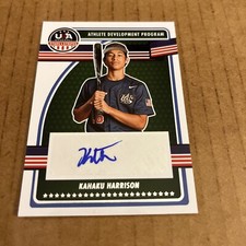 2023 USA Stars Stripes AUTO ROOKIE Kahaku Harrison RC #ADPS-KH Baseball (e8)