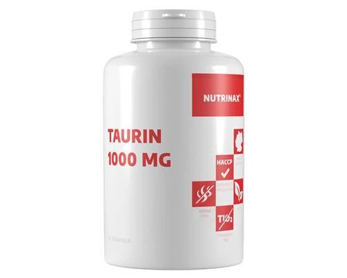 NUTRINAX Taurin 1000mg - 240 vegane hochdosierte Kapseln - für 240 Tage Taurine - NX