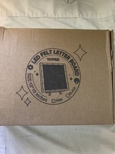 Tuffen Felt Letter Board with LED Lights for Sign Message, Announcement,pink