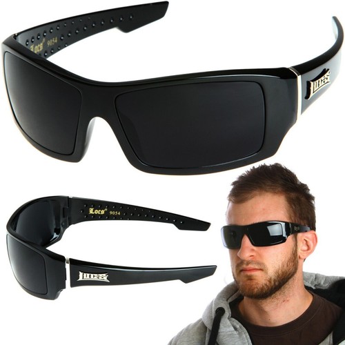 Men's Locs Sunglasses Black Frame Super Dark[1 Pair or 2Pair] Same Day