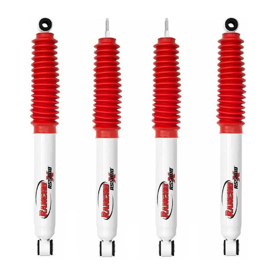 Rancho RS5000X Front & Rear Shocks for 01-10 Silverado Sierra 2500 HD w/ 0 Lift Foto 2 de 4