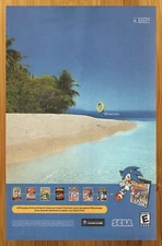 2002 Sonic Mega Collection Gamecube Vintage Print Ad/Poster Official Promo Art