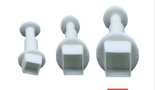 Set Of 3 mini Square Flower Plunger Cutters For Fondant Icing Sugar Craft