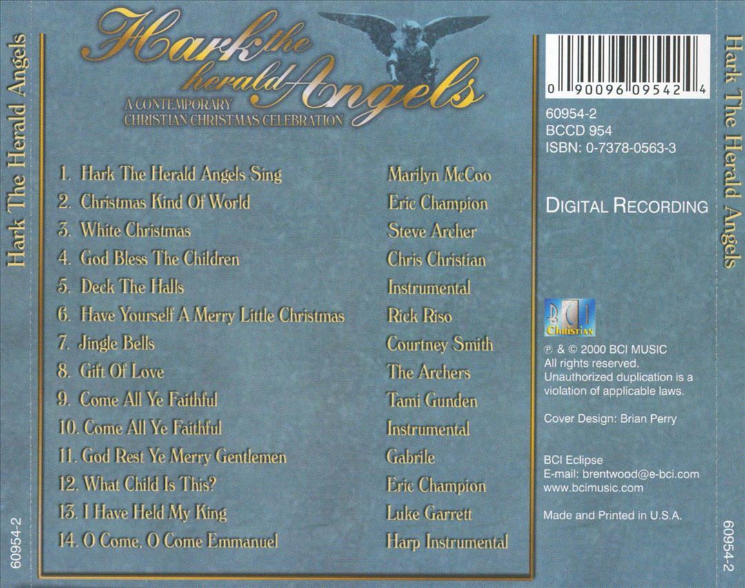VARIOUS ARTISTS HARK THE HERALD ANGELS NEW CD