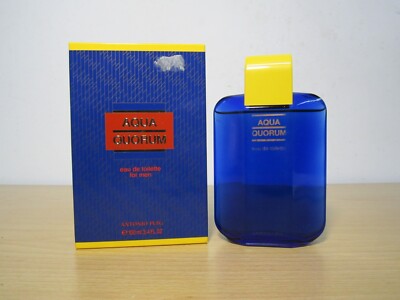 AQUA QUORUM ANTONIO PUIG Eau de Toilette 100ml Splash Vintage Original Neu