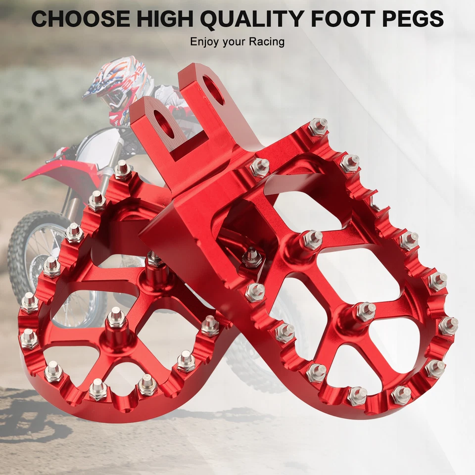 Reposapiés anchos reposapiés para Suzuki DRZ400 DRZ400E DRZ400S DRZ400SM RM125 RM250 Foto 2 de 4