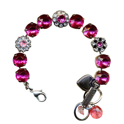 Mariana Bracelet Adorable Rose & Clear Austrian Crystals My Treasures Coll.