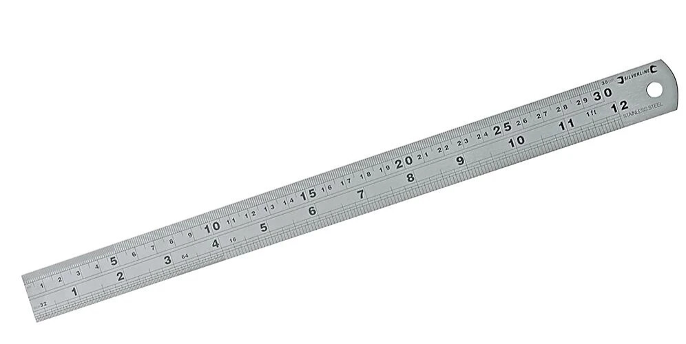 Silverline 300mm Steel Ruler