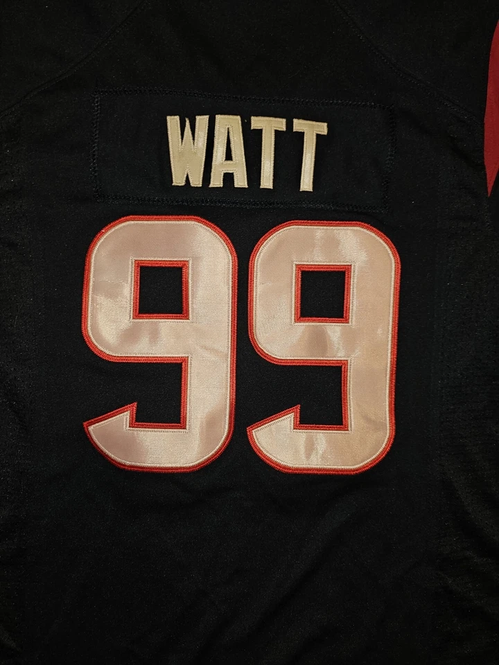 Camiseta deportiva azul #99 J.J. Watt de los Houston Texans talla pequeña S Foto 2 de 4