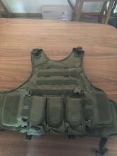 *NEW*  YAKEDA Green Plate Carrier Tactical MOLLE Vest US + Free Shipping