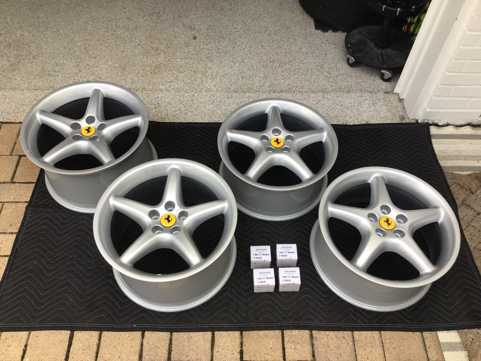 Mint 18" OEM FERRARI 550 MARANELLO WHEELS RIMS 575 456 TESTAROSSA 456GT 550M BBS