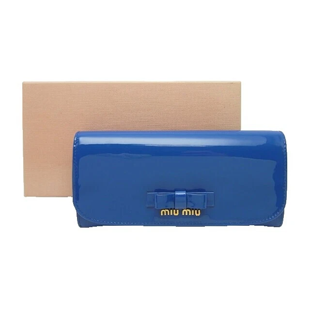 Лакированные кожаные кошельки Miu Miu для женщин