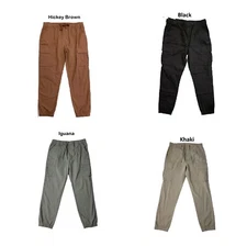 Hurley Men's Durable Easy Pull On Relaxed Fit Multi Pocket Cargo Jogger, HMF24