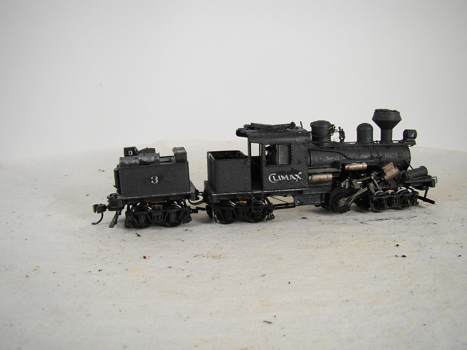 HO Climax Logging custom weathered gear problem eBay