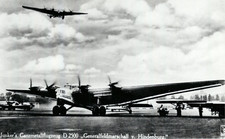 C1930 WWII German Luftwaffe Airplane Junkers G 38 D 2500 Marshal Hindenburg Rppc