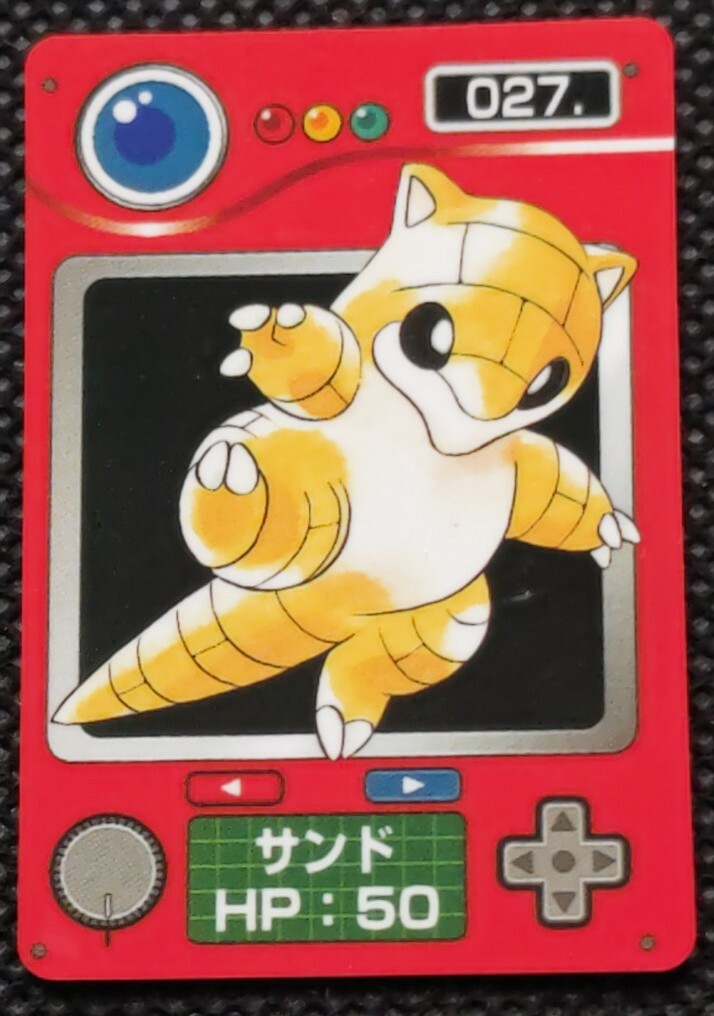 ポケモンミニ Sandshrew Pokemon Zukan Mini Card Japanese No.027 Rare Nintendo