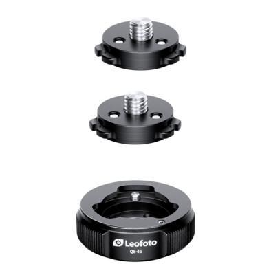 [Leofoto USA] Leofoto QS-45M: x1 Receiver Base and x2 Connecting Plates 3/8''
