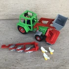 Vtg Playmobil #3718 Turbomatik Billy Farm Tractor Loader! 1992 Rare 99% Complete