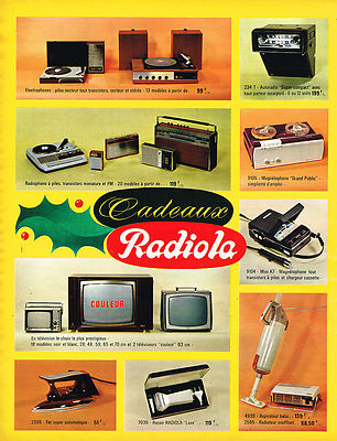 ADVERTISEMENT ADVERTISING 114 1967 RADIOLA TV Electrophone Vacuum Cleaners