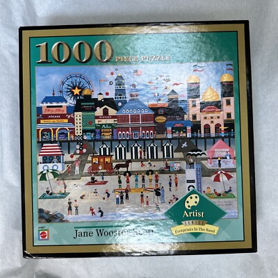 Jane Wooster Scott Footprints In The Sand 1000 Piece Puzzle NEW