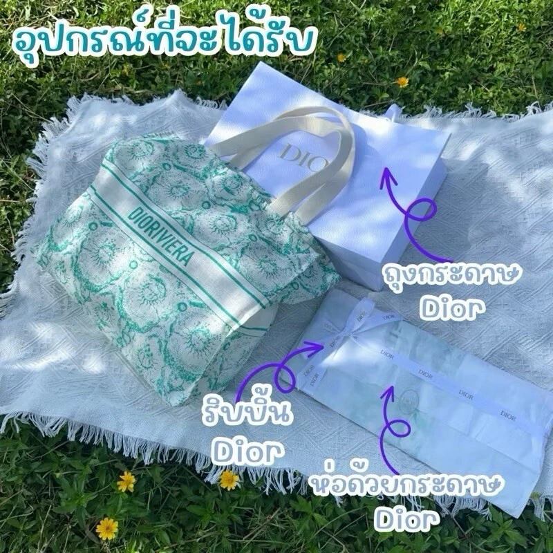 Dior Vert Dioriviera Tote pour Cadeau VVIP