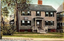 Historic Old Tufts House Sycamore Street Somerville Massachusetts DB Postcard