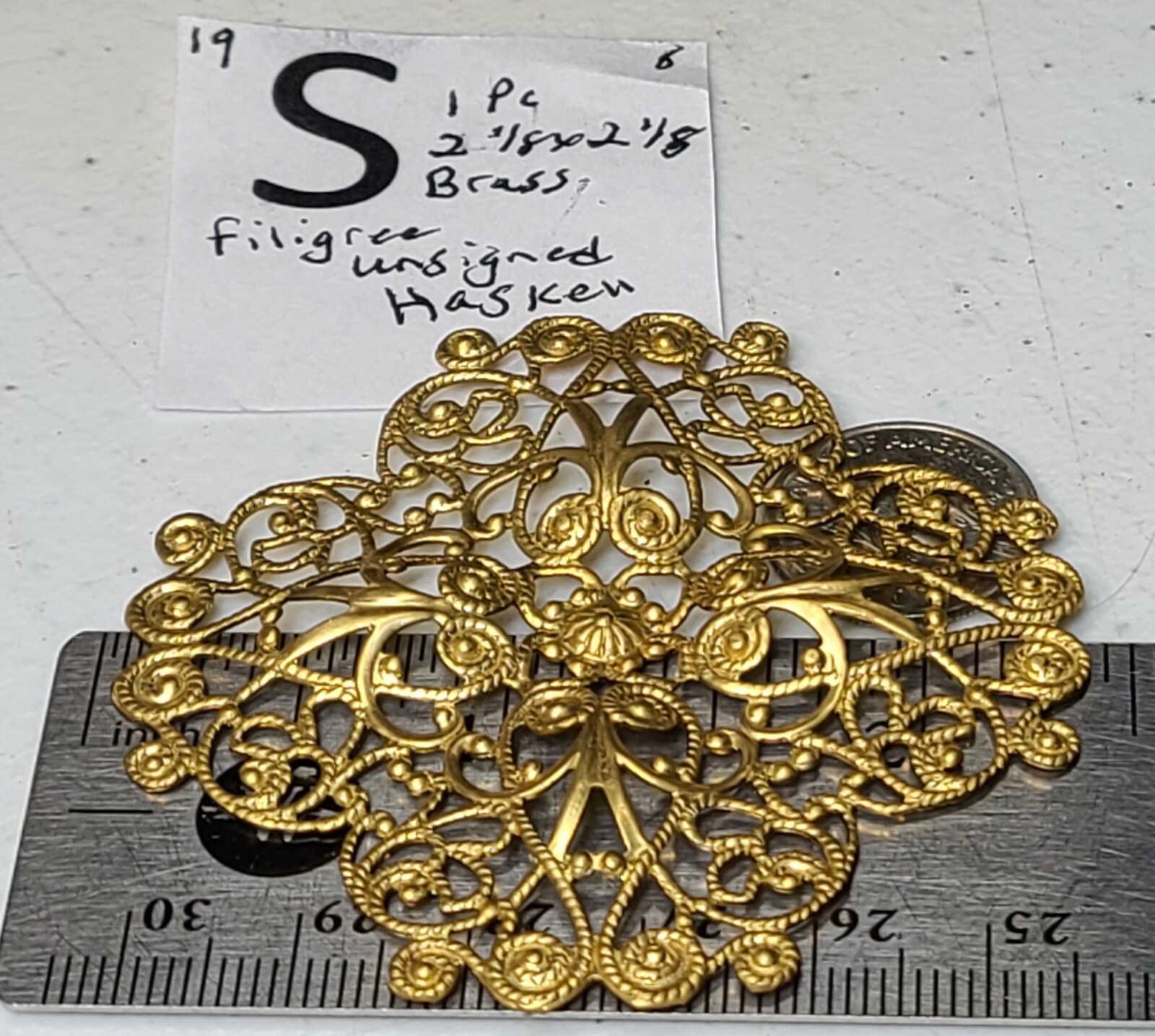 Miriam Haskell Locket Vintage Miriam Haskell Flower Brooch Earring