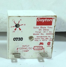 1 USED DAYTON 2A559 SOLID STATE TIMER ON DELAY  MAKE OFFER  