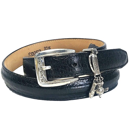 Brighton Animal Print Belt with Silver Accents size L length  display picture 2