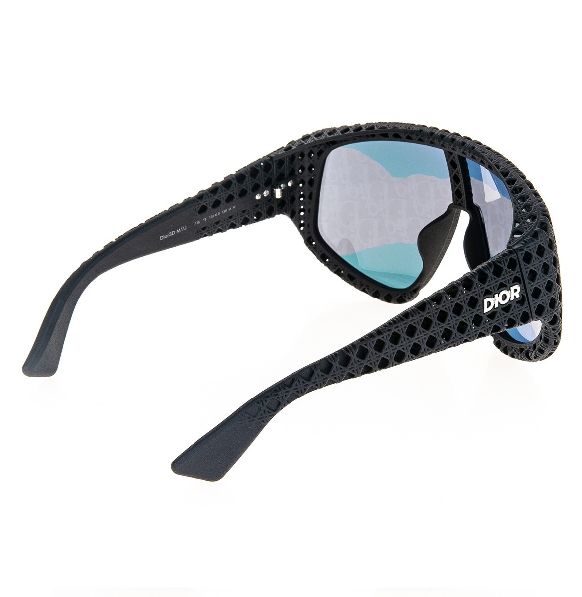 マックス03 　Christian dior 36 1/2 Christian Dior Metal Oblique DiorMotion M1I Mask Sunglasses Grey