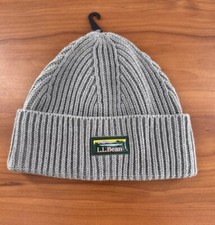 NWT L.L. BEAN WIDE CUFF RIBBED BEANIE HAT Unisex One Size