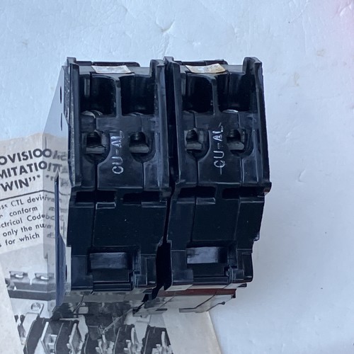 GE TR1515 2 Pole 15A/15A 120/240V Twin Tandem Circuit Breaker TRP515L NEW!!! - Picture 11 of 17