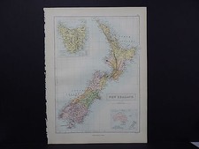 Black's 1876 Atlas New Zealand Single Page R8#93