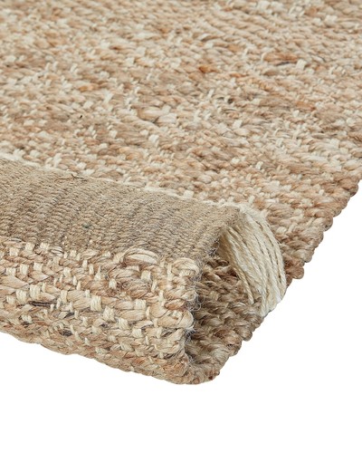 Jute Area Rug 140 x 200 cm Beige ABANA - Picture 6 of 7