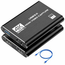 4K HDMI Capture Card USB 3.0 Video Recorder 1080P 60FPS Streaming Adapter