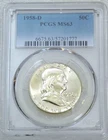 1958-D Franklin Half Dollar PCGS MS63 98% FBL Frosty & Bright Luster #E243B