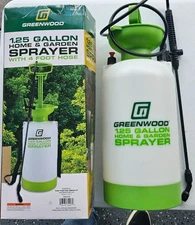 GREENWOOD 1.25 Gallon Home & Garden Sprayer – With 4 Ft Hose