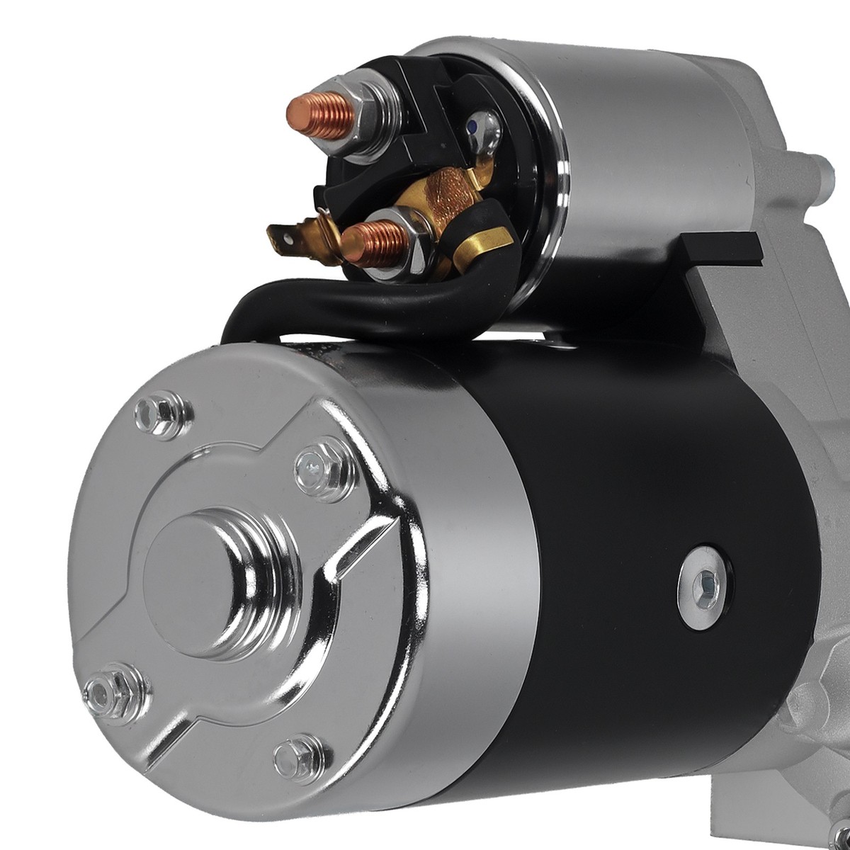 MaXpeedingrods High Torque Starter For Chevy SBC & BBC V6-V8 – Fits 153 Or 168 Tooth Flywheel, 2kW, 12V, Black 2 thumbnail image